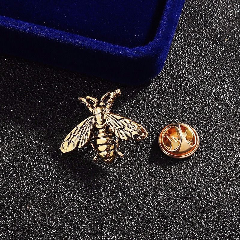 Men'S Accessories Trending - Vintage Bronze Color Little Bee Brooch