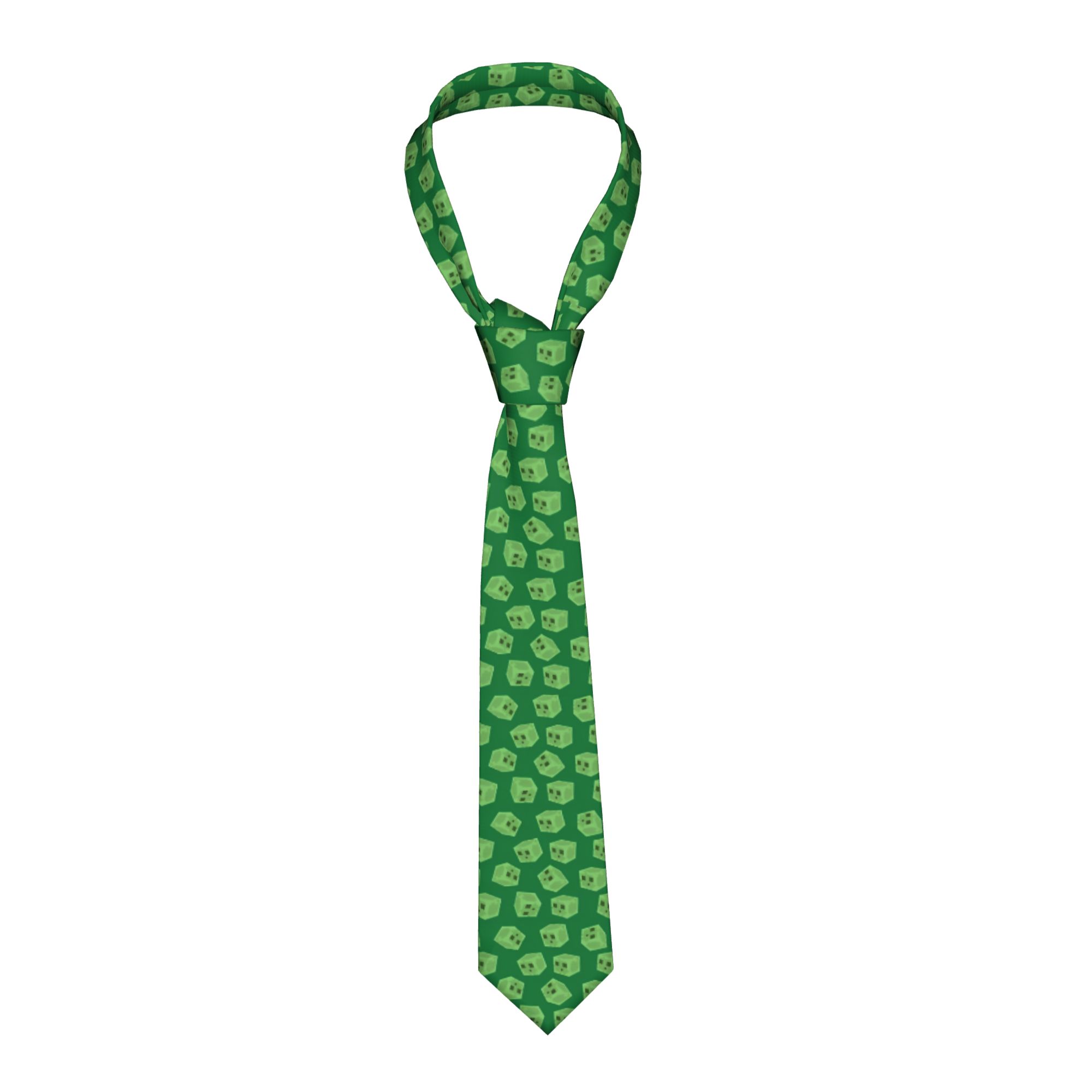 Men Accessories Wedding - Creepers Slime Pattern Texture Necktie Men