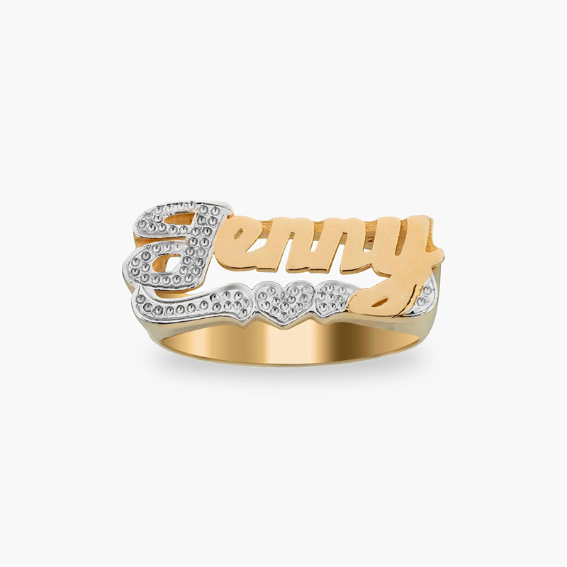 Men Accessories Name - 18K Vàng Nhẫn Với Trái Tim