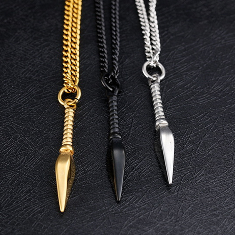Men Accessories Neck Chain - Spear Pendant Necklace For Men Women