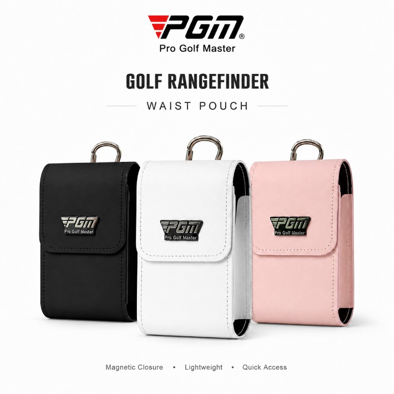 Men Accessories Bag - PGM Magnetic Golf Waist Pouch Rangefinder