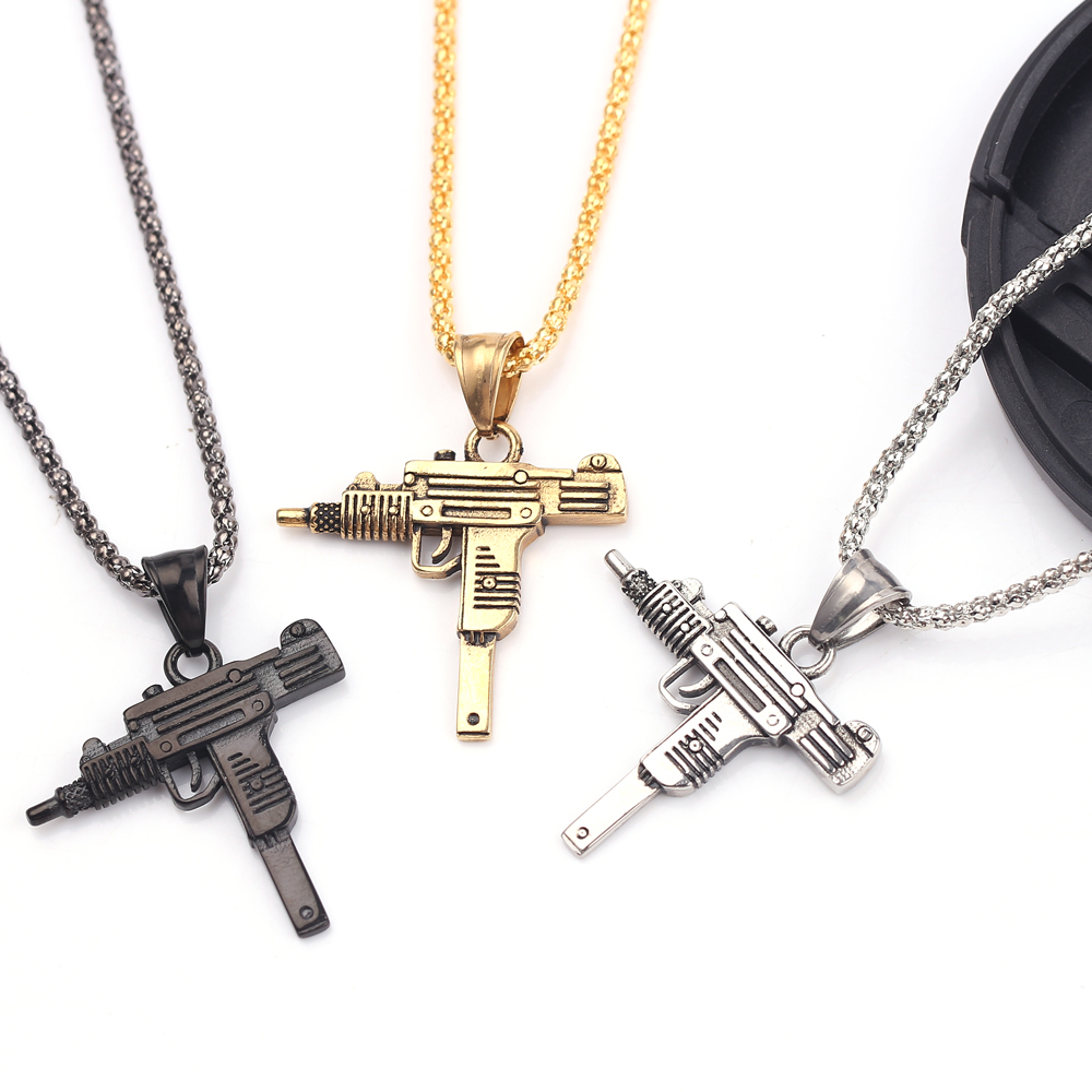 Punk Uzi Pistol Machine Gun Ne - đánh giá và giá Men'S Accessories And Jewelry
