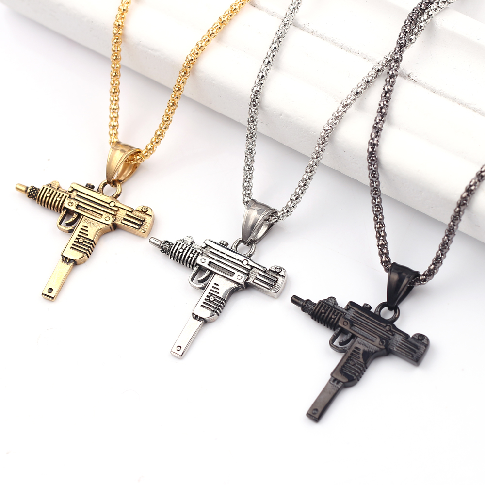 Punk Uzi Pistol Machine Gun Ne - đánh giá và giá Men'S Accessories And Jewelry