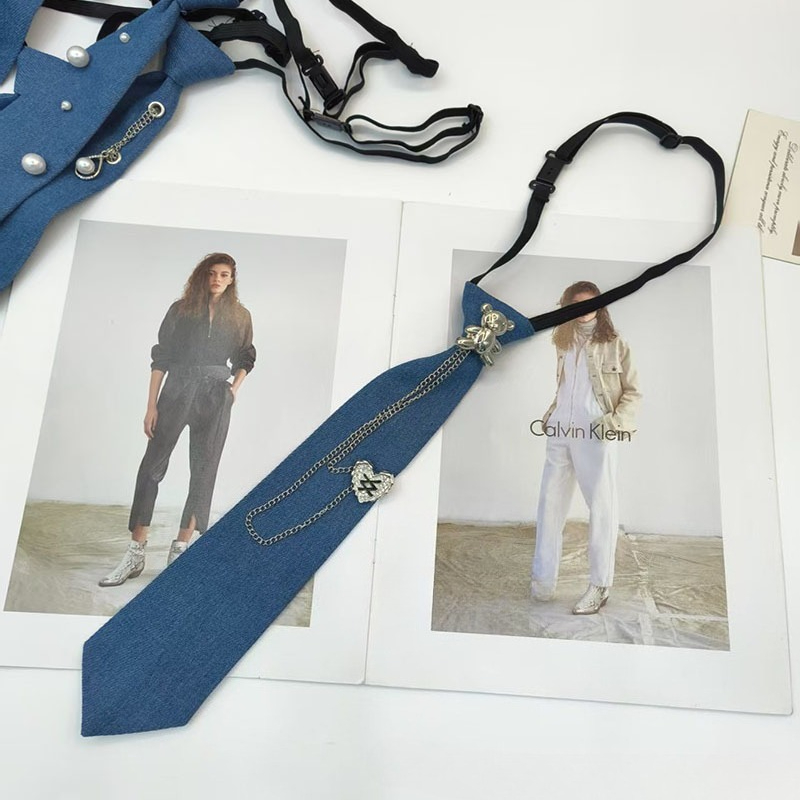 Cowboy Style Blue Necktie JK S - đánh giá và giá Men Accessories Neck Chain