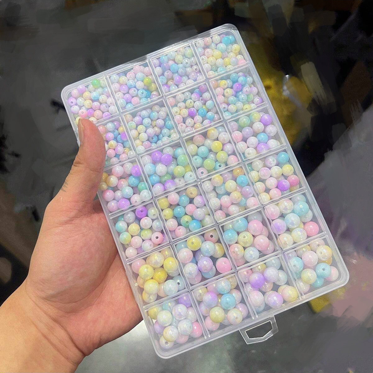 800pcs/24 grid set box 6mm/8mm - đánh giá và giá Men Accessories Wedding