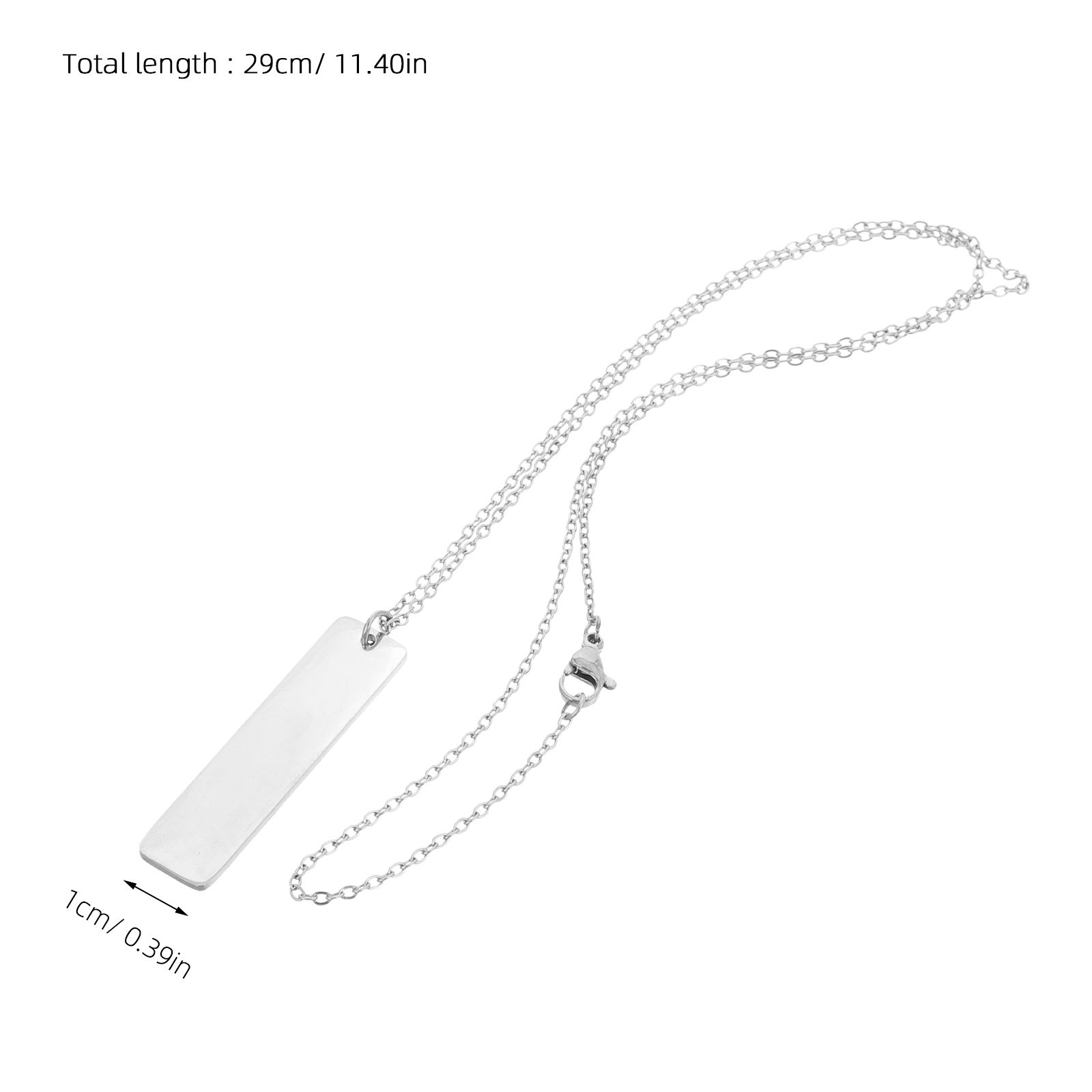 Stainless Steel Metal Bar Pend - đánh giá và giá Men Accessories Neck Chain