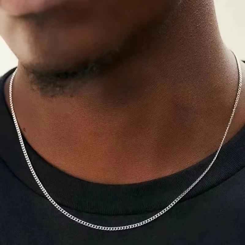 2mm Men's Cuban Chain Necklace - đánh giá và giá Men'S Accessories Trending