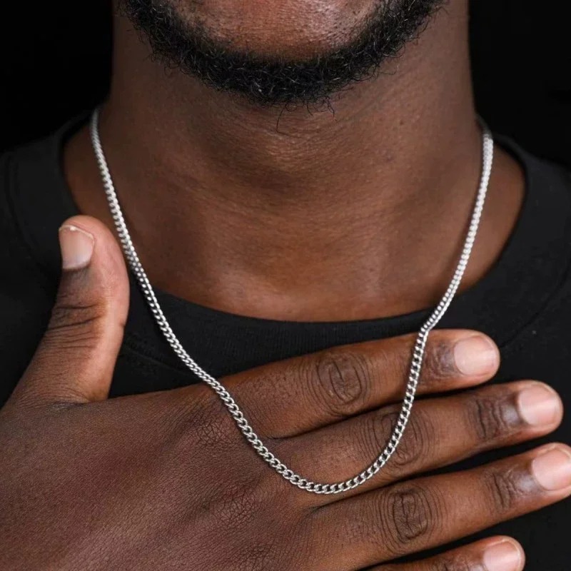 2mm Men's Cuban Chain Necklace - đánh giá và giá Men'S Accessories Trending