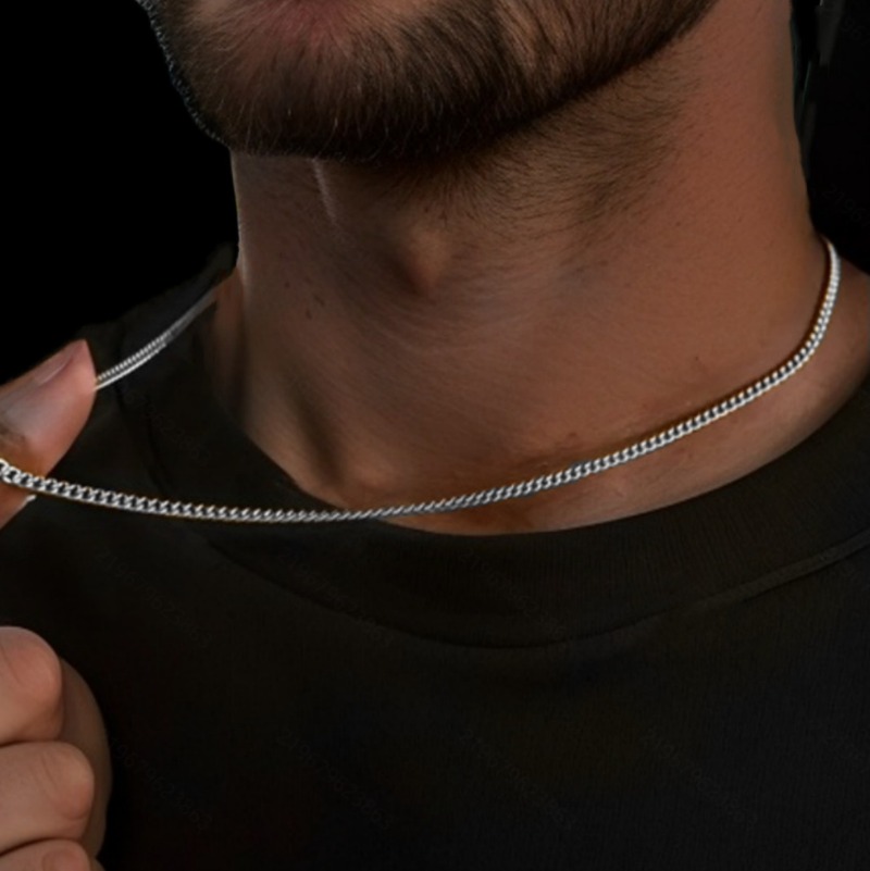 2mm Men's Cuban Chain Necklace - đánh giá và giá Men'S Accessories Trending