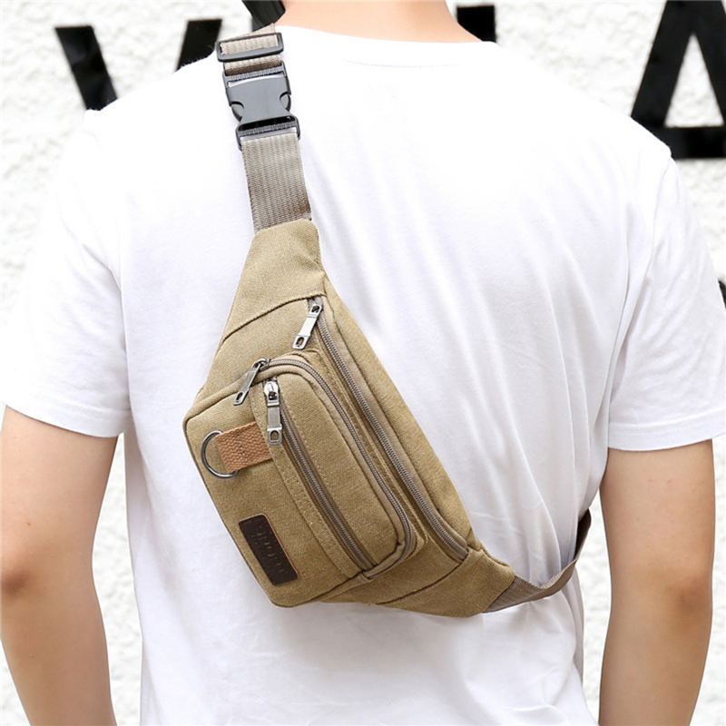 Chest Bag Canvas Waist Bag Wom - đánh giá và giá Men Accessories Bag