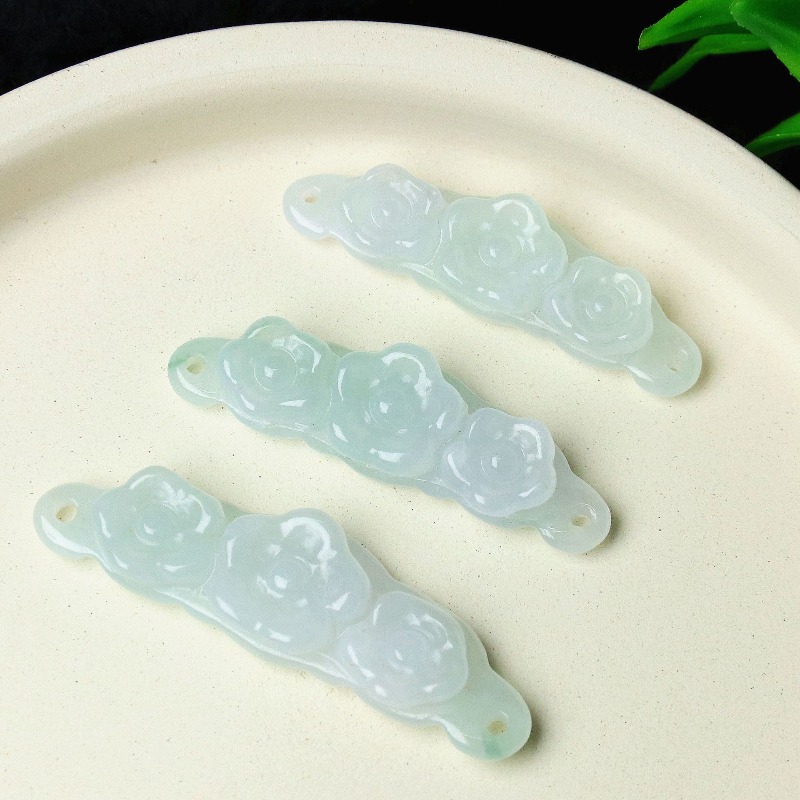 1pc Natural Jadeite Emerald Fl - đánh giá và giá Men'S Accessories And Jewelry