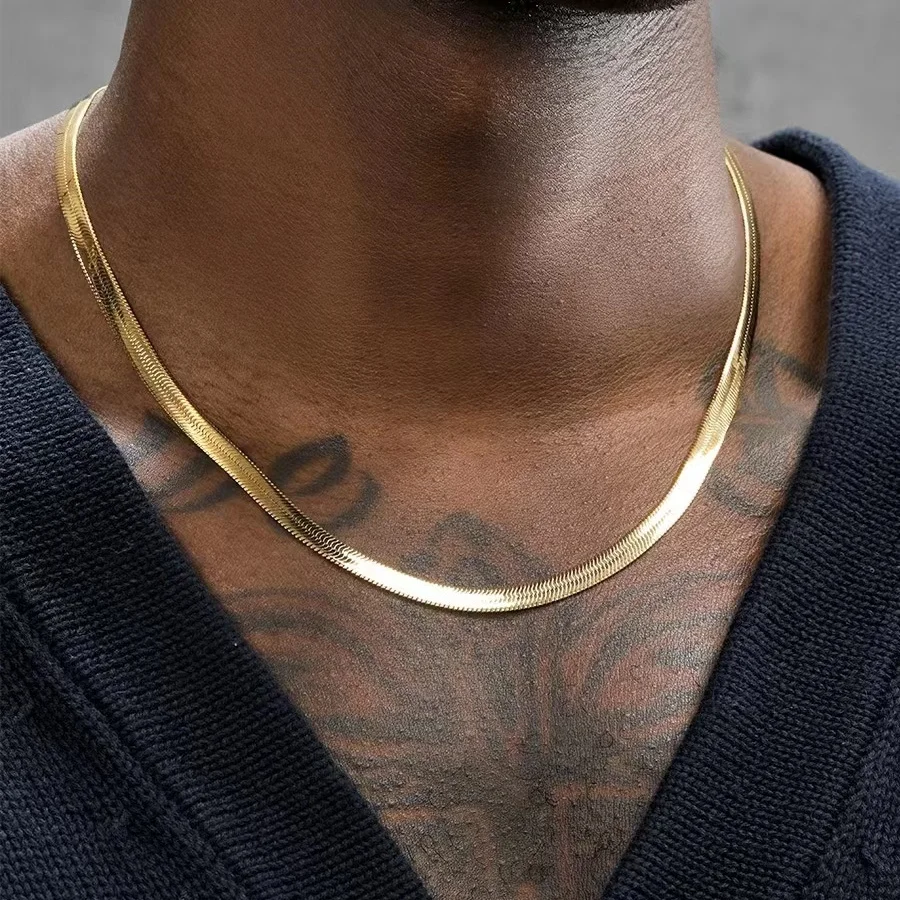 Men 925 sterling silver Gold 4 - đánh giá và giá Men'S Accessories Trending