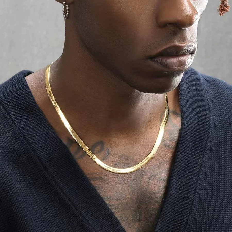 Men 925 sterling silver Gold 4 - đánh giá và giá Men'S Accessories Trending
