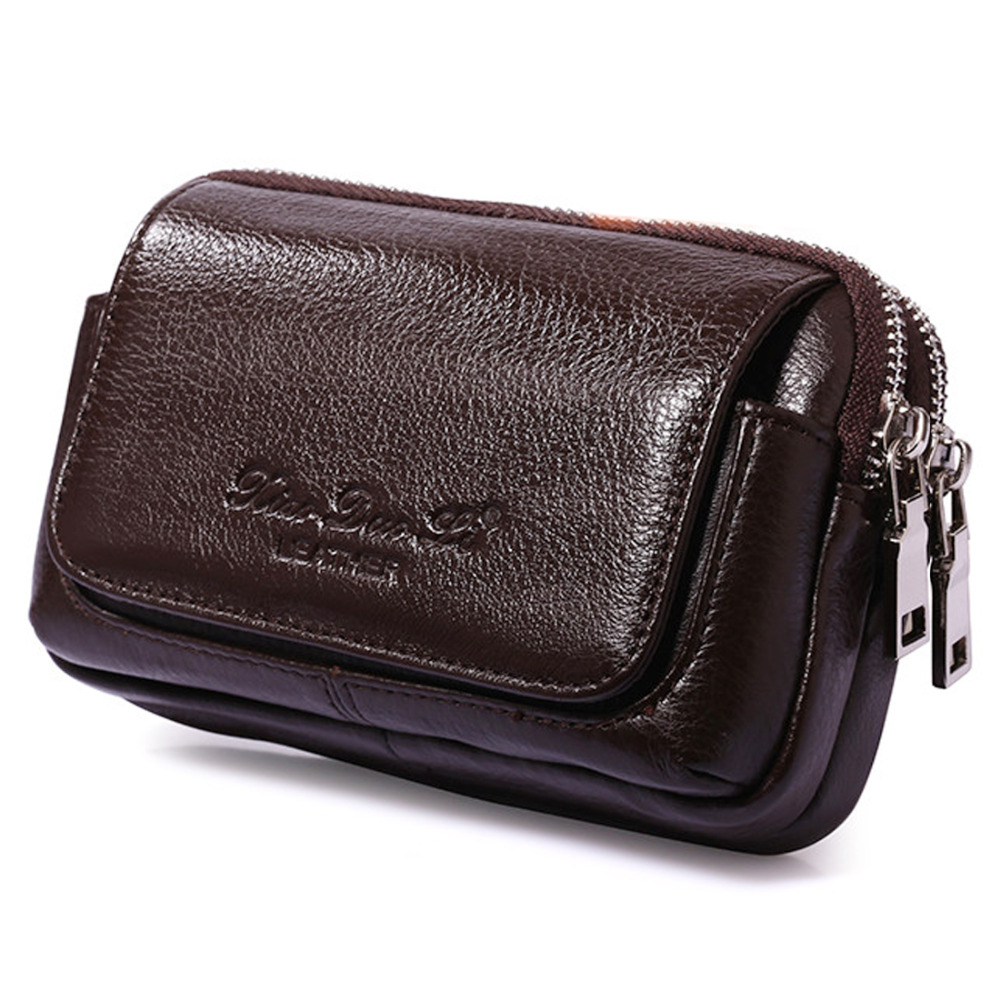Men Genuine Leather Waist Fann - đánh giá và giá Men Accessories Bag