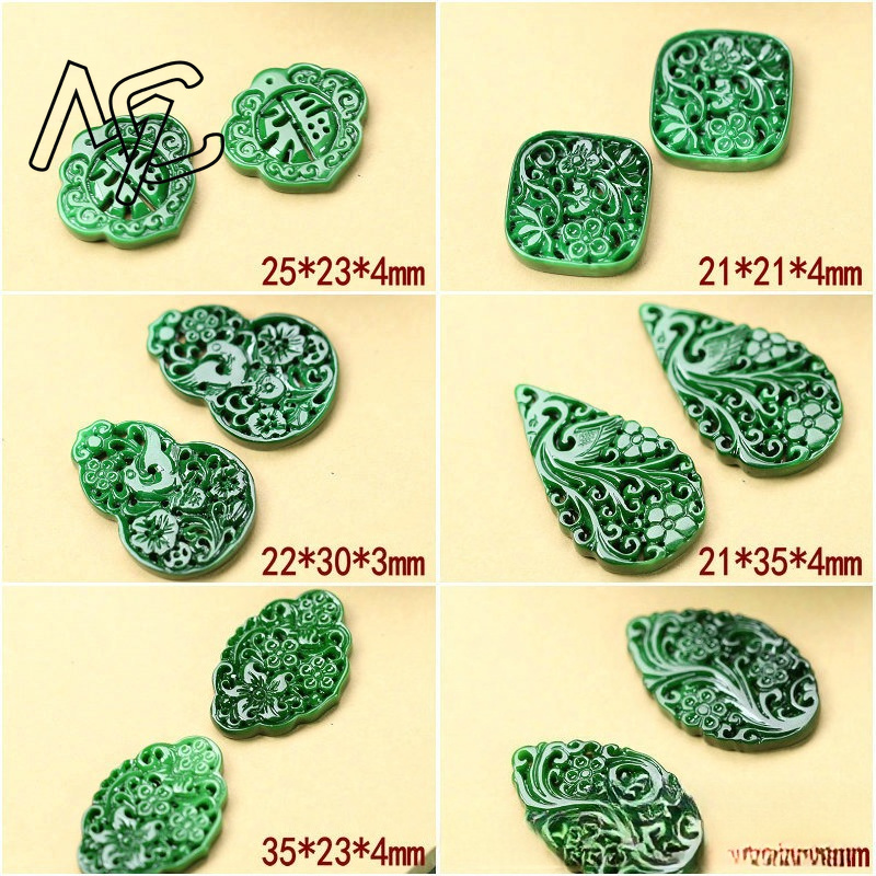 2pcs DIY Natural Dry Green Eme - đánh giá và giá Men'S Accessories And Jewelry