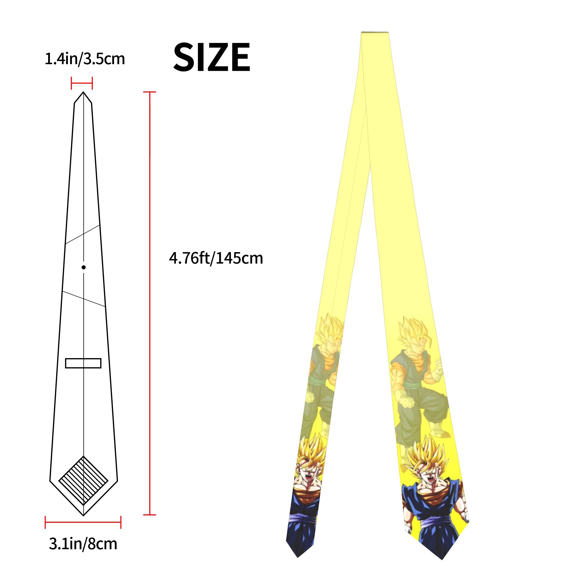 DBZ Z Characters Pattern Neckt - đánh giá và giá Men Accessories Wedding
