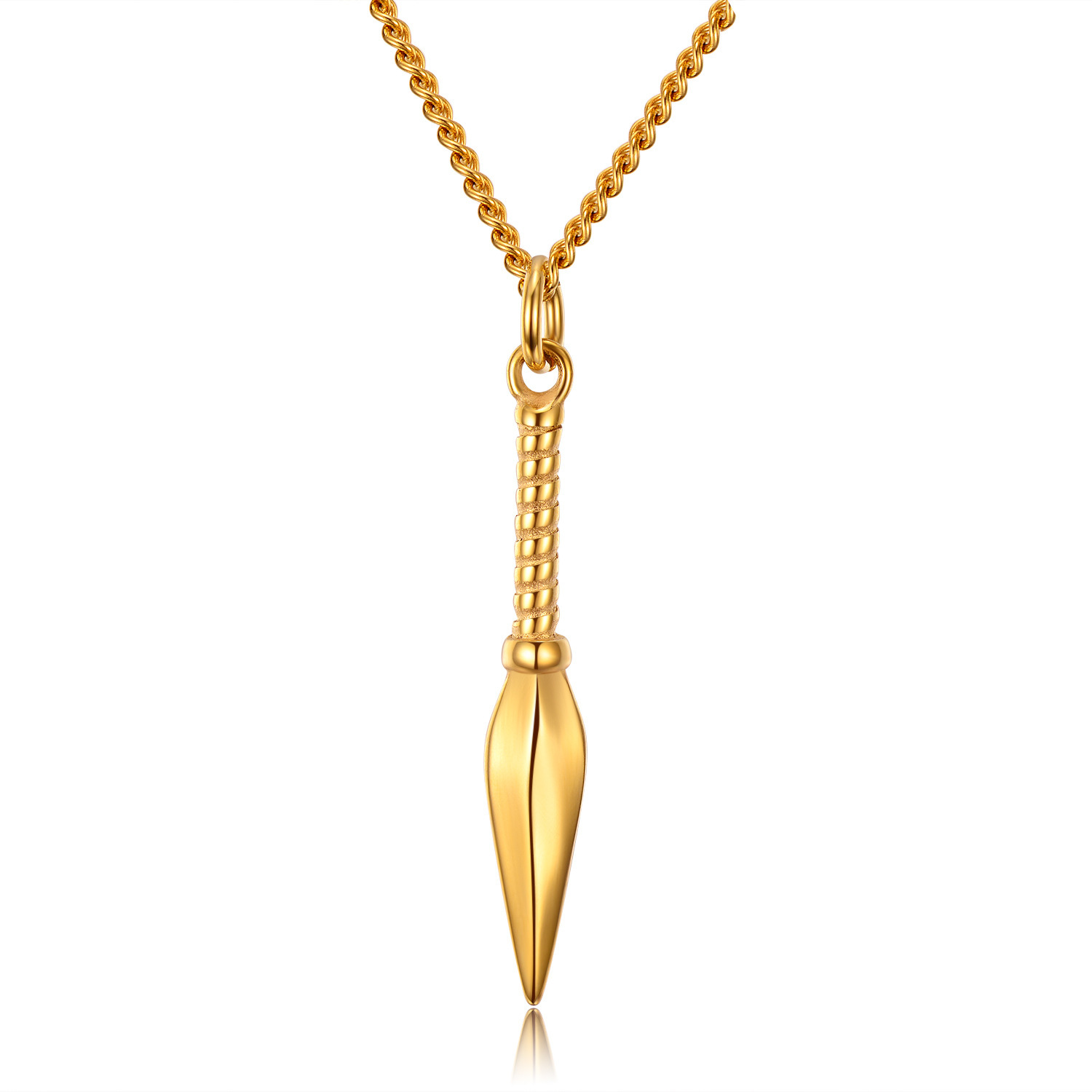 Spear Pendant Necklace For Men - đánh giá và giá Men Accessories Neck Chain