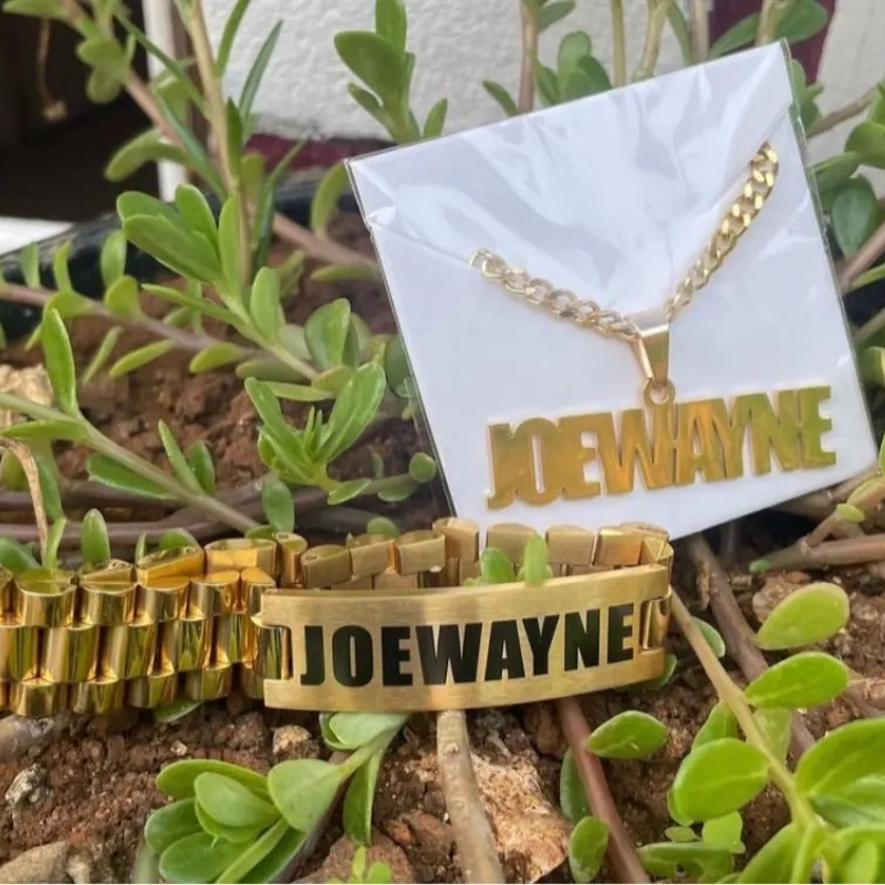 Custom Men Name Necklace Big B - đánh giá và giá Men Accessories Name