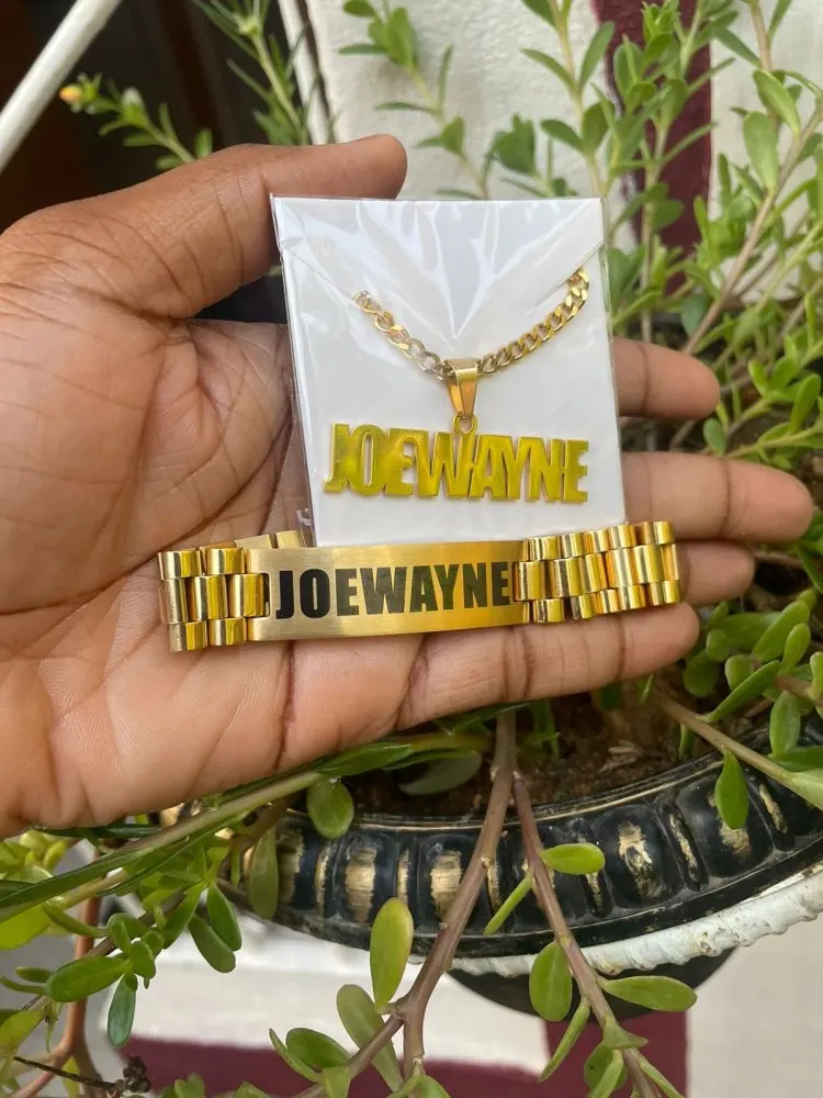 Custom Men Name Necklace Big B - đánh giá và giá Men Accessories Name