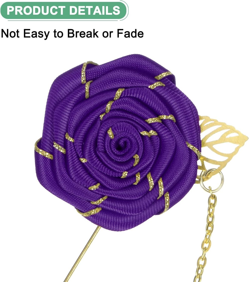 Rose Brooch Pin Cloth Rose Flo - đánh giá và giá Men Accessories Wedding