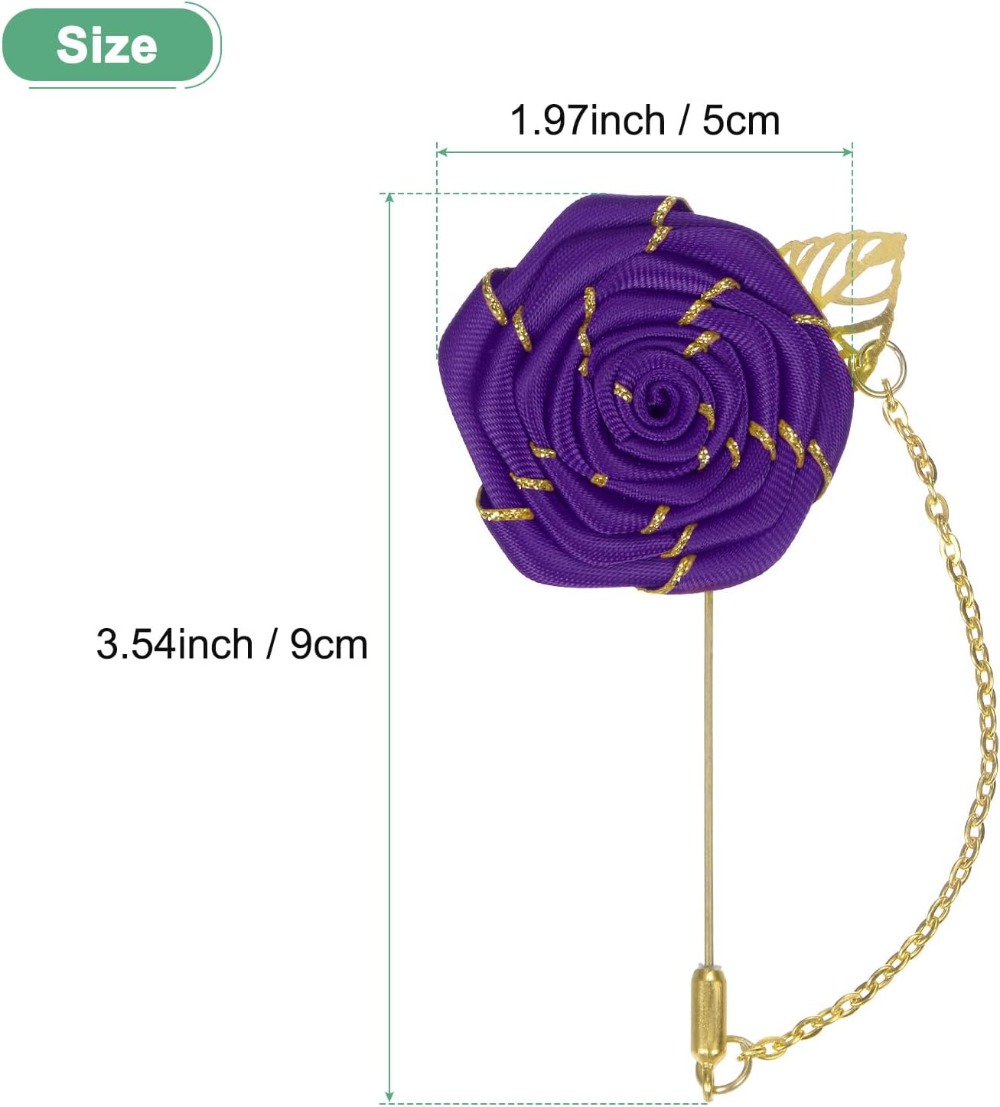 Rose Brooch Pin Cloth Rose Flo - đánh giá và giá Men Accessories Wedding