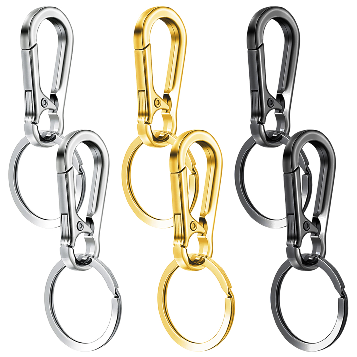 6/12/20 Pcs Alloy Clip Keychai - đánh giá và giá Men Accessories Bag