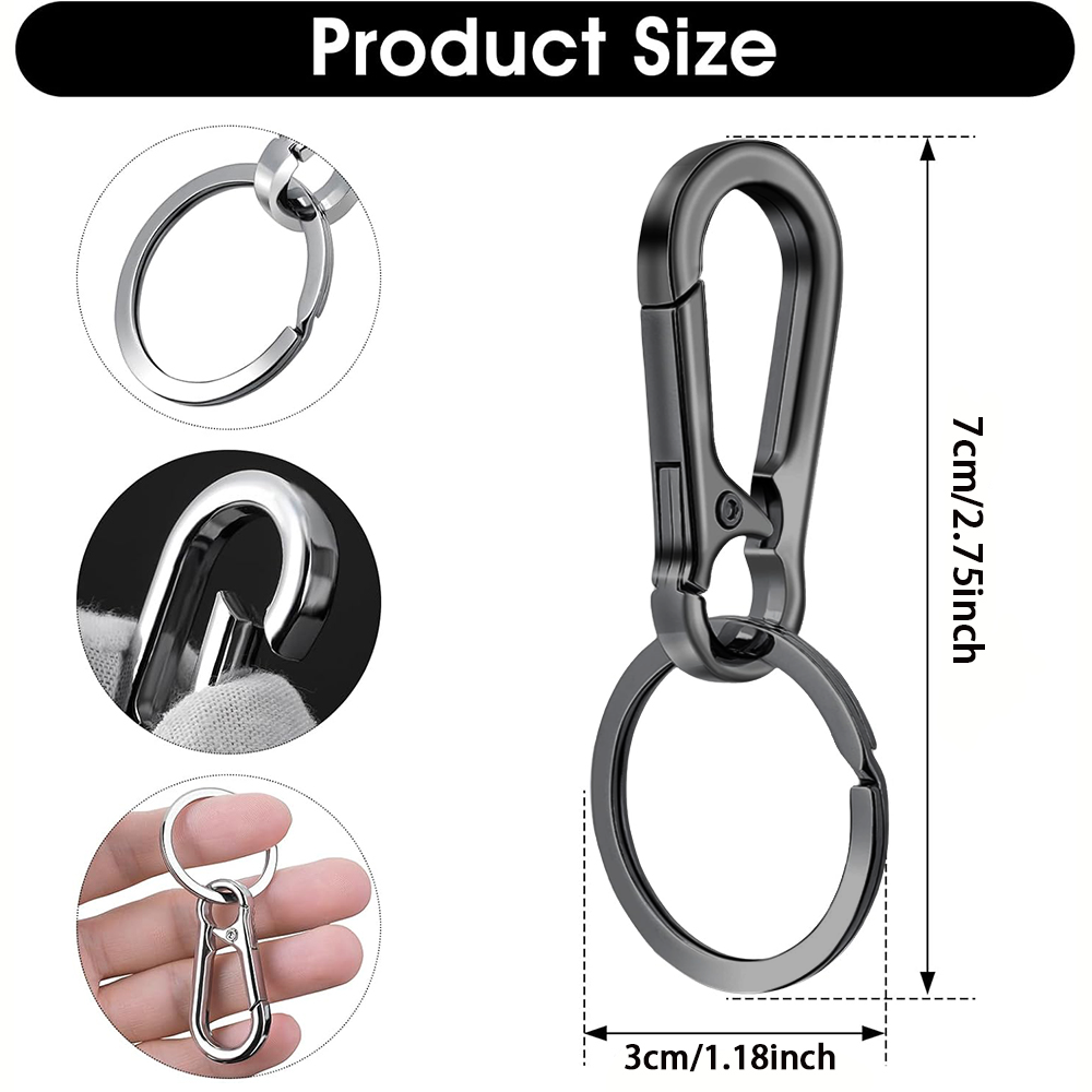 6/12/20 Pcs Alloy Clip Keychai - đánh giá và giá Men Accessories Bag