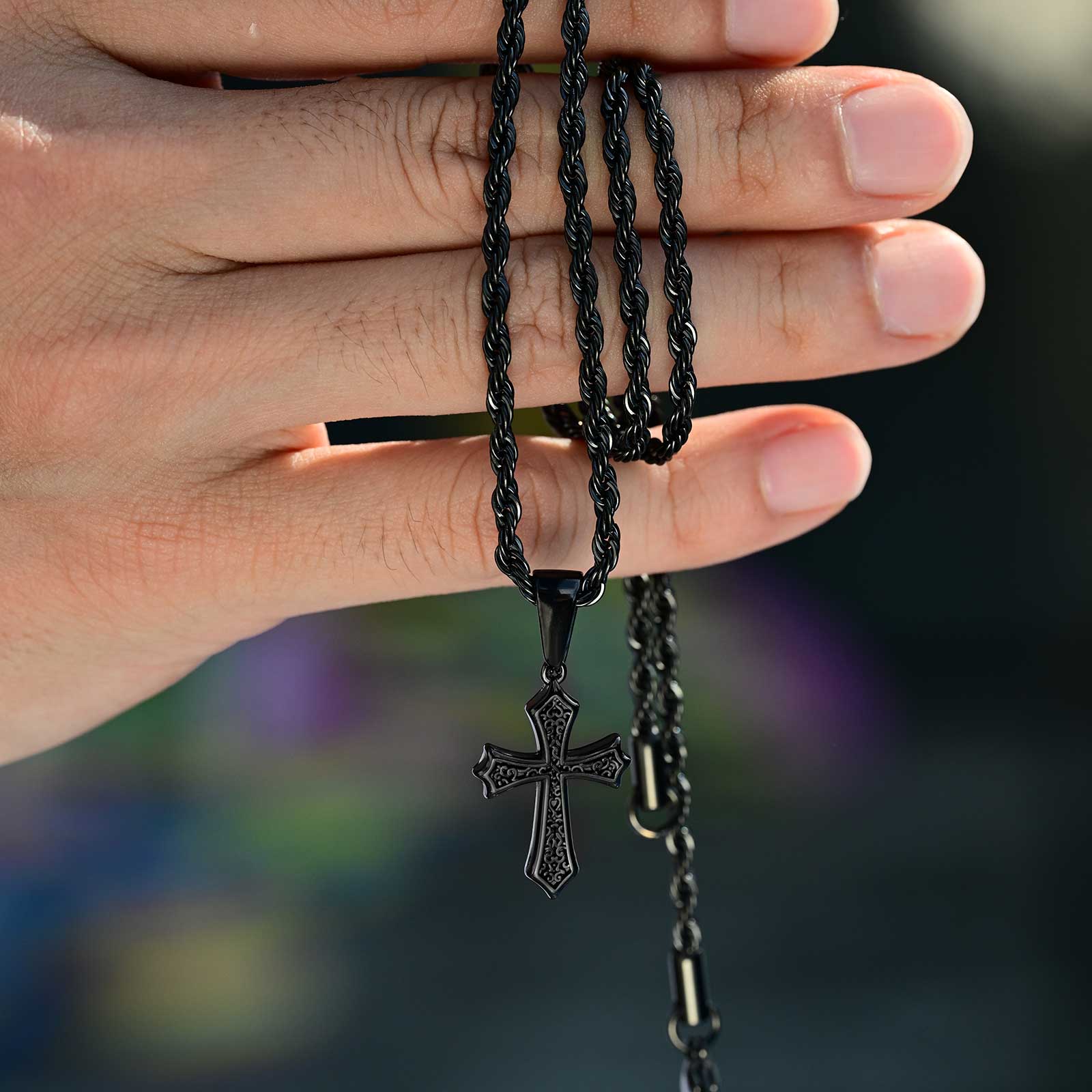 Vnox Men's Cross Necklace Stai - đánh giá và giá Men Accessories Neck Chain